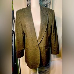 NINOS OLIVE GREEN WOMEN’s WOOLEN SUIT JACKET